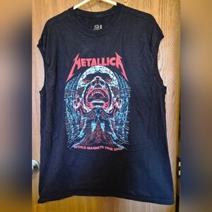 Metallica World Magnet Tour 2009 T-Shirt Size 2X Bootleg  Sleeveless  Tank